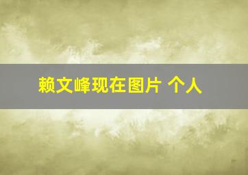 赖文峰现在图片 个人